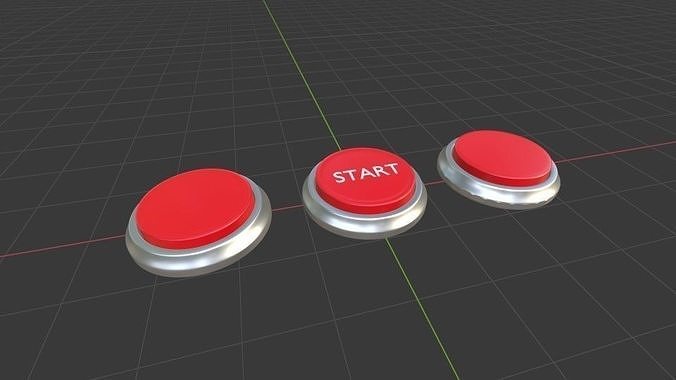 Start button 3D model