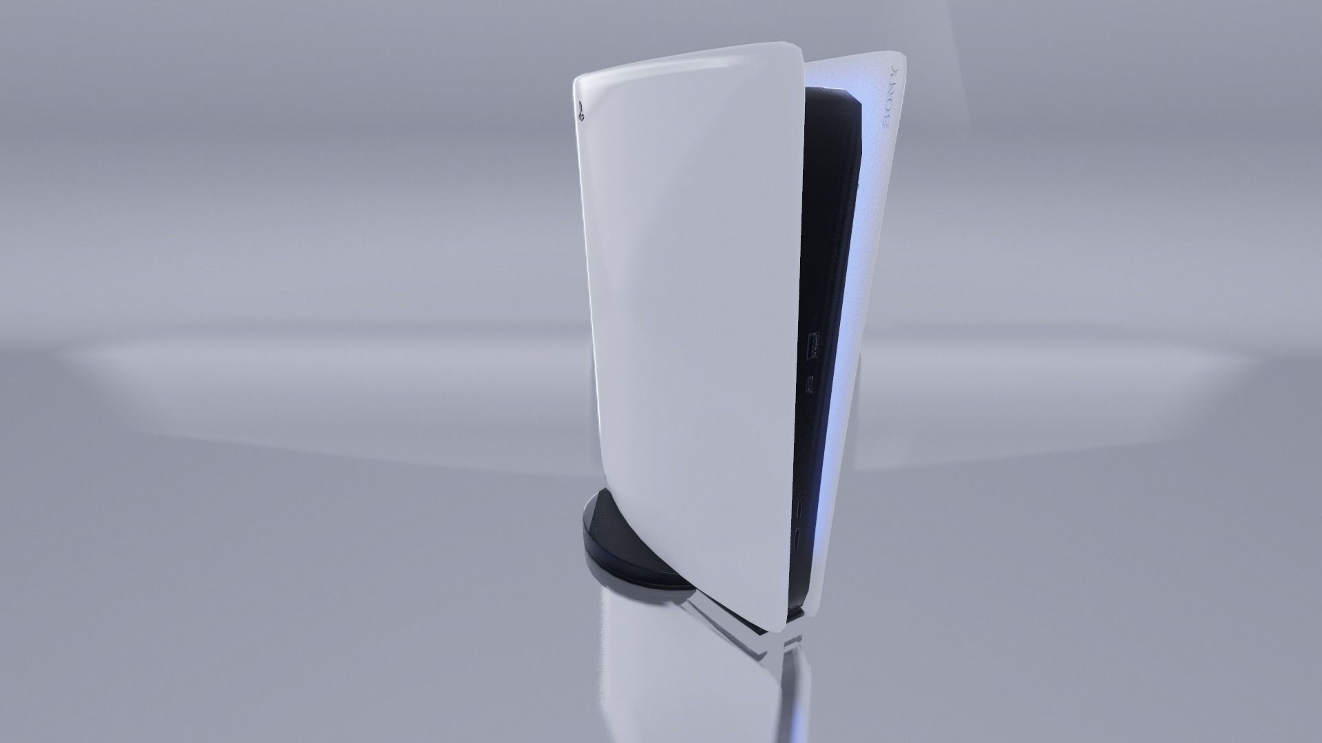 Sony PlayStation 5 Low-poly 3D model_5