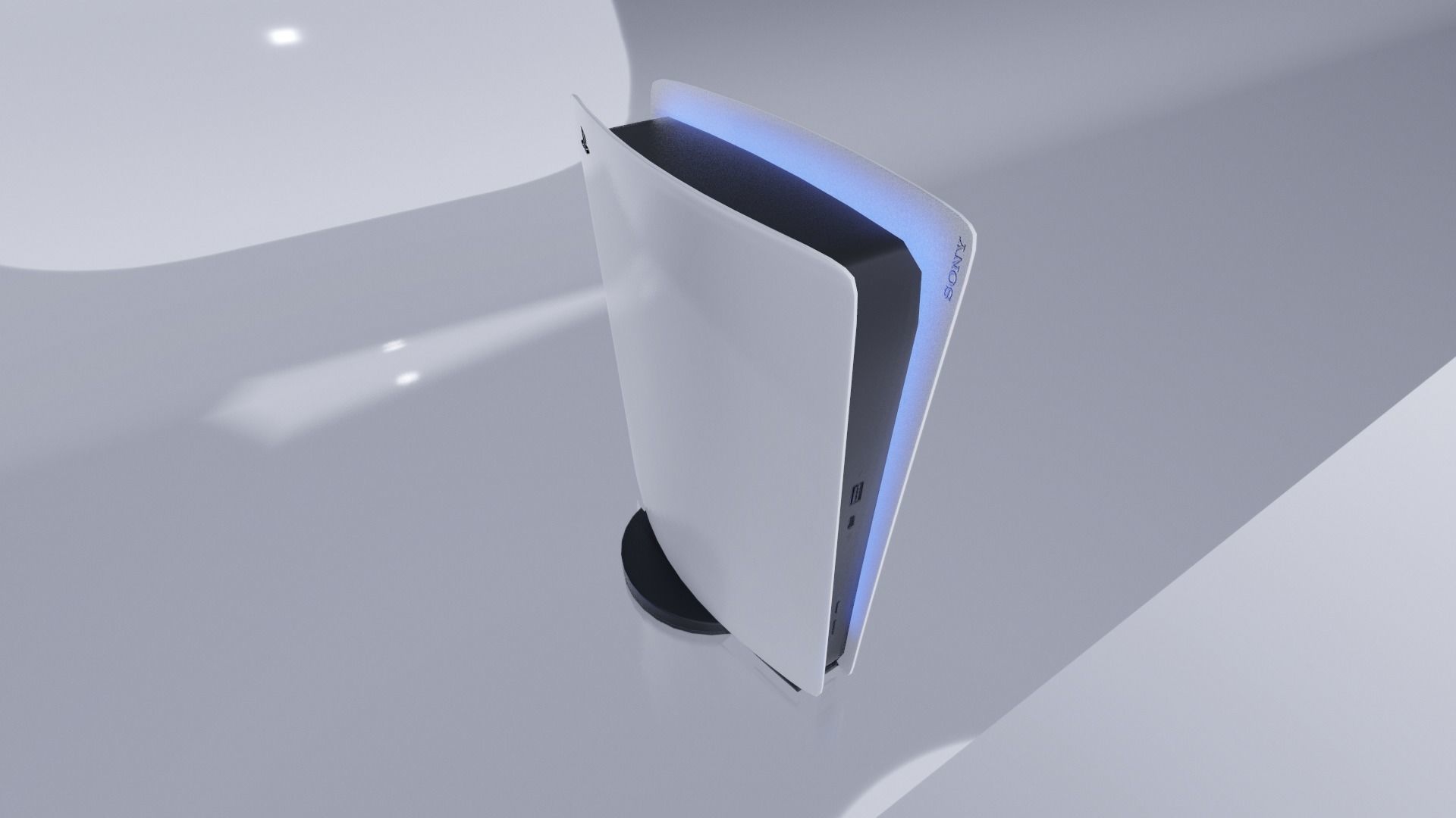 Sony PlayStation 5 Low-poly 3D model_8