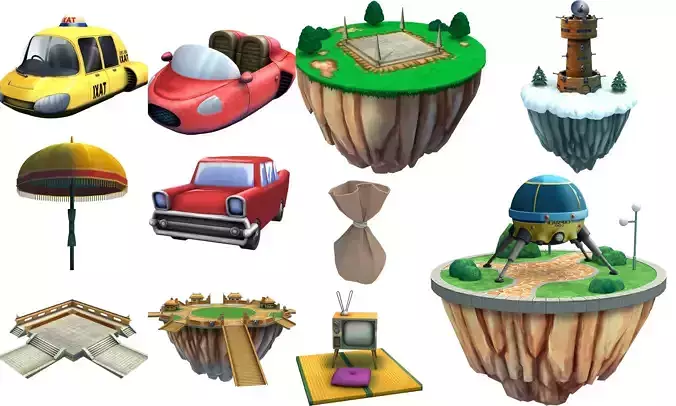 Lowpoly item Cartoon - Collection