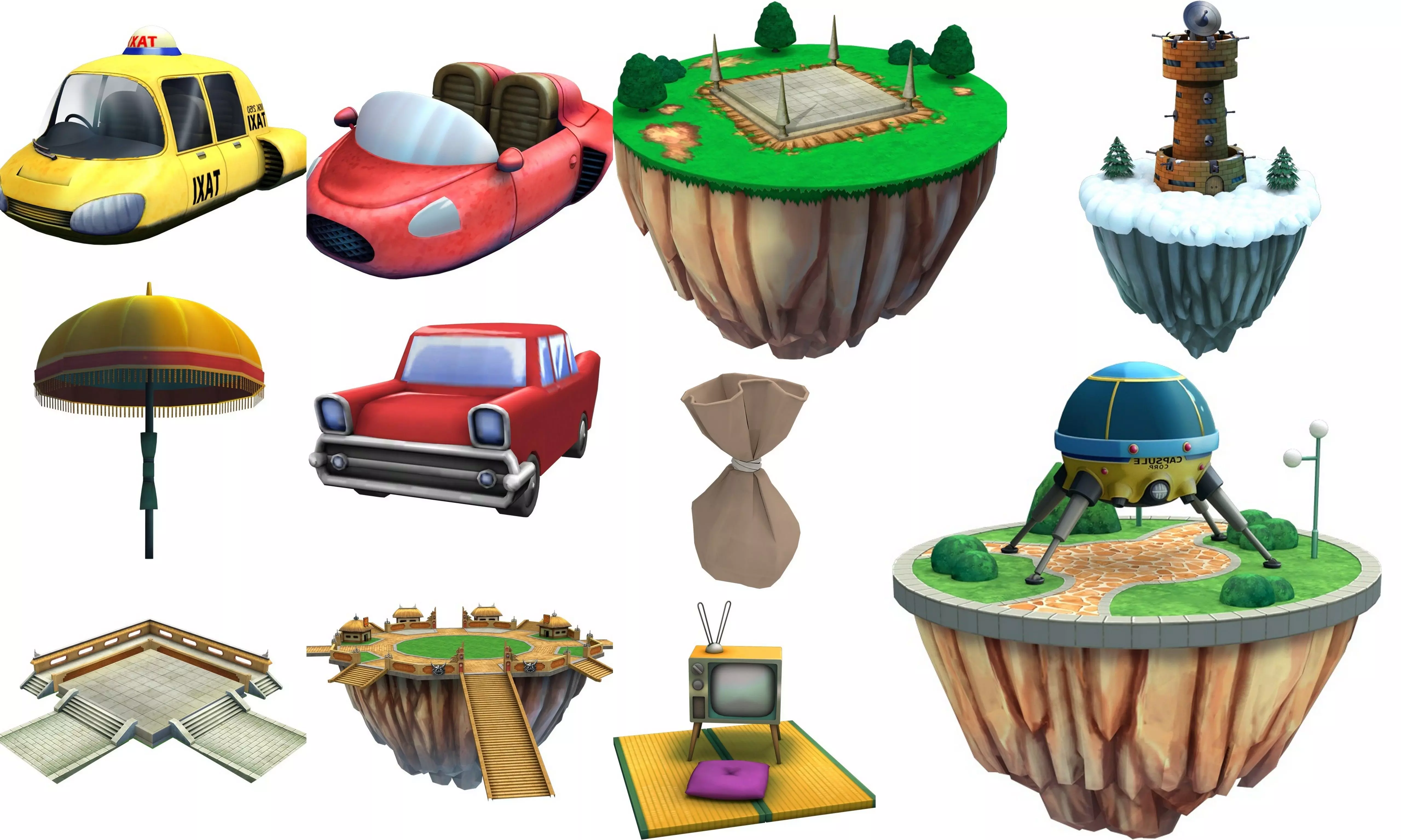 Lowpoly item Cartoon - Collection Low-poly 3D model_0