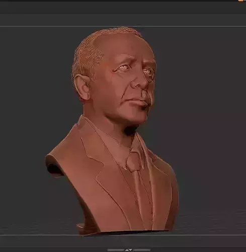 Recep Tayyip Erdogan bust