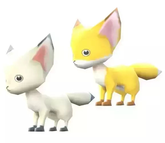 Lowpoly Animal Cartoon - Fox