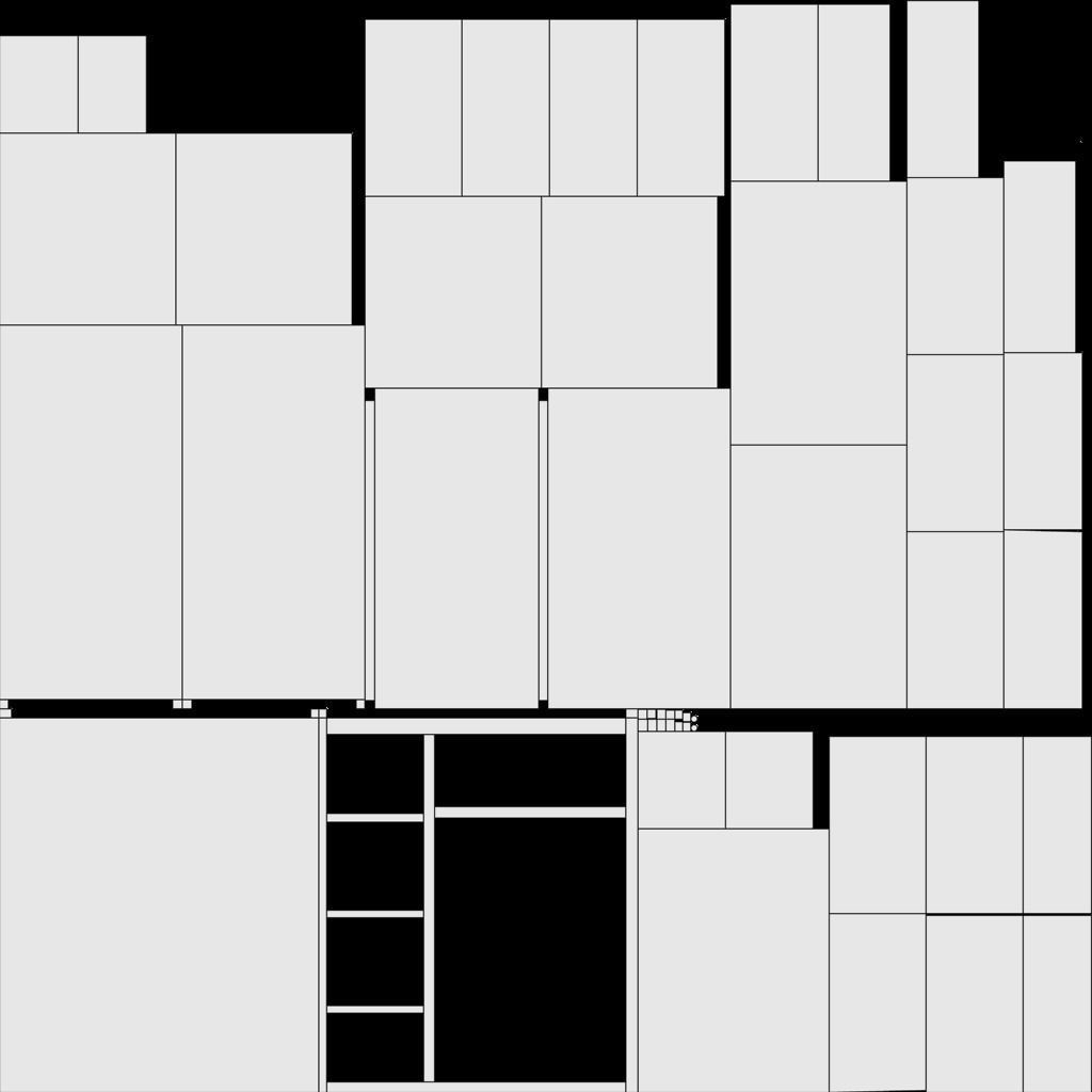 doorless Waderobe 3D model_2