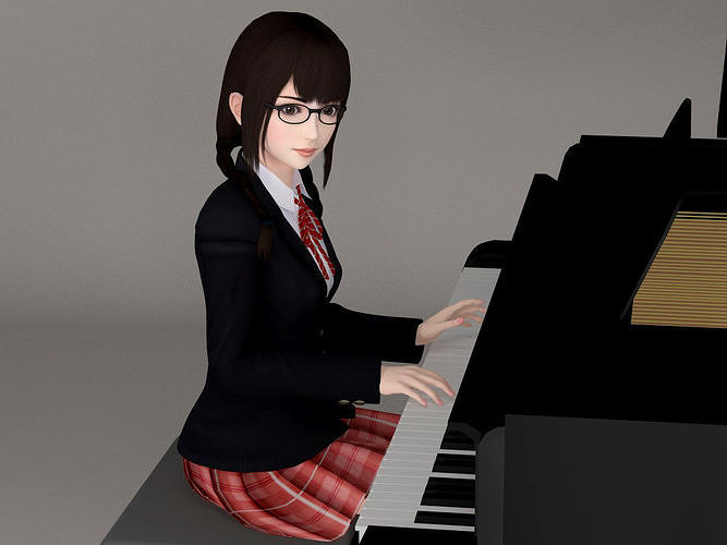Aoi various outfit pose 02 3D model