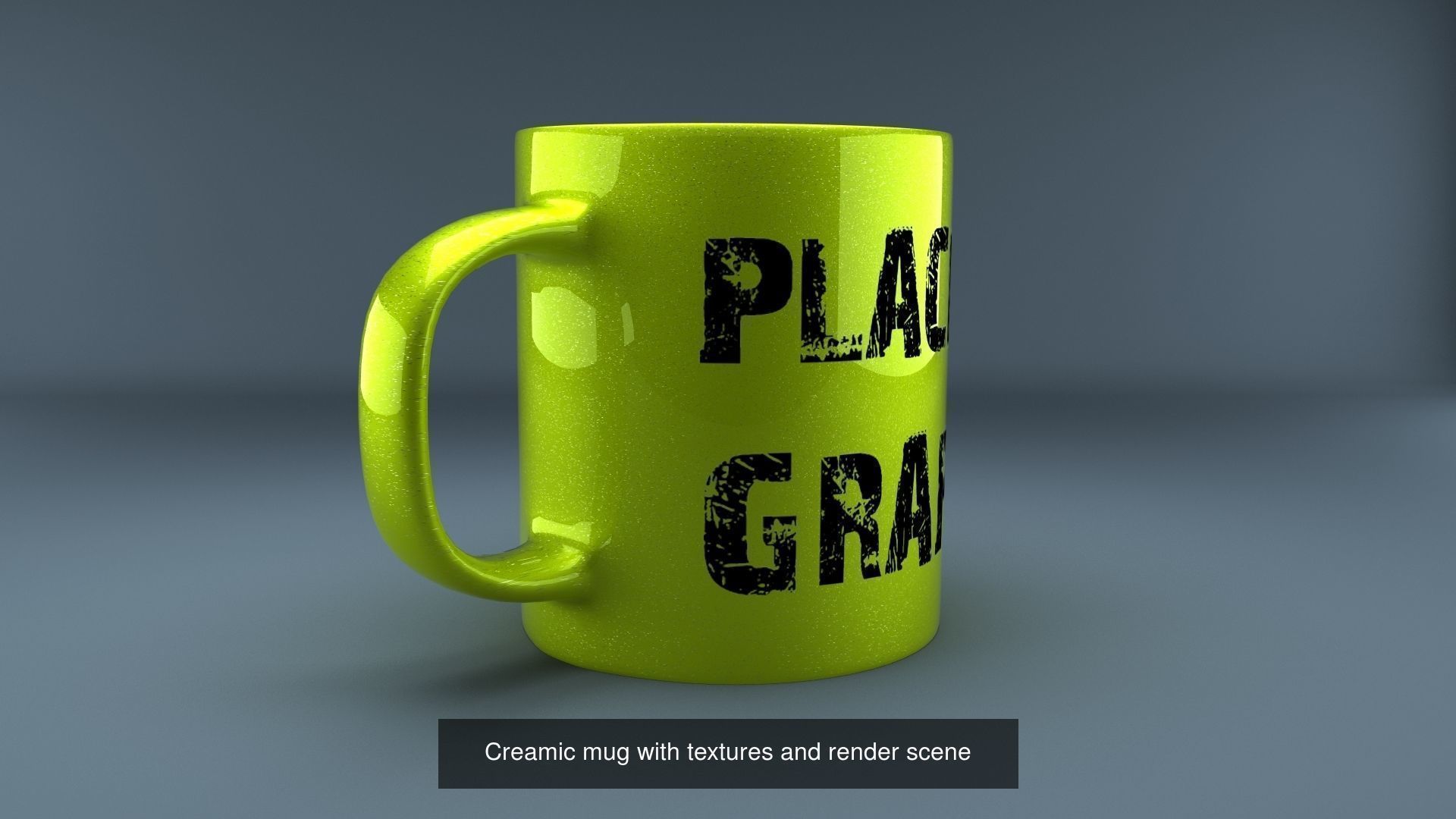Ceramic mug 3D model and paper holder 3D mockup with diecut 3D Model Collection_1