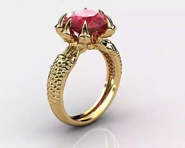Ring dragon claw 3D print model