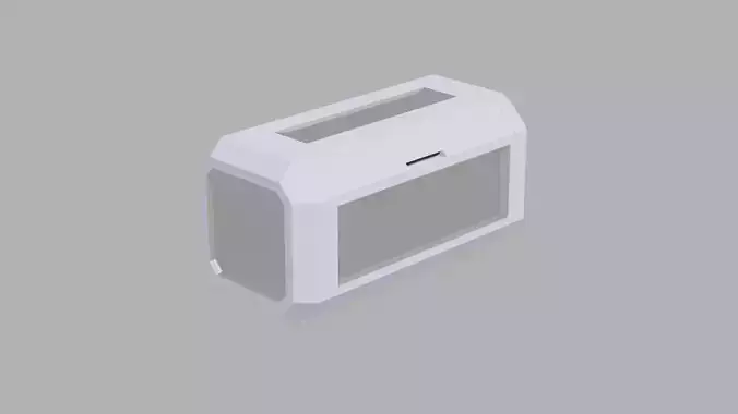 Sci-fi low-poly container