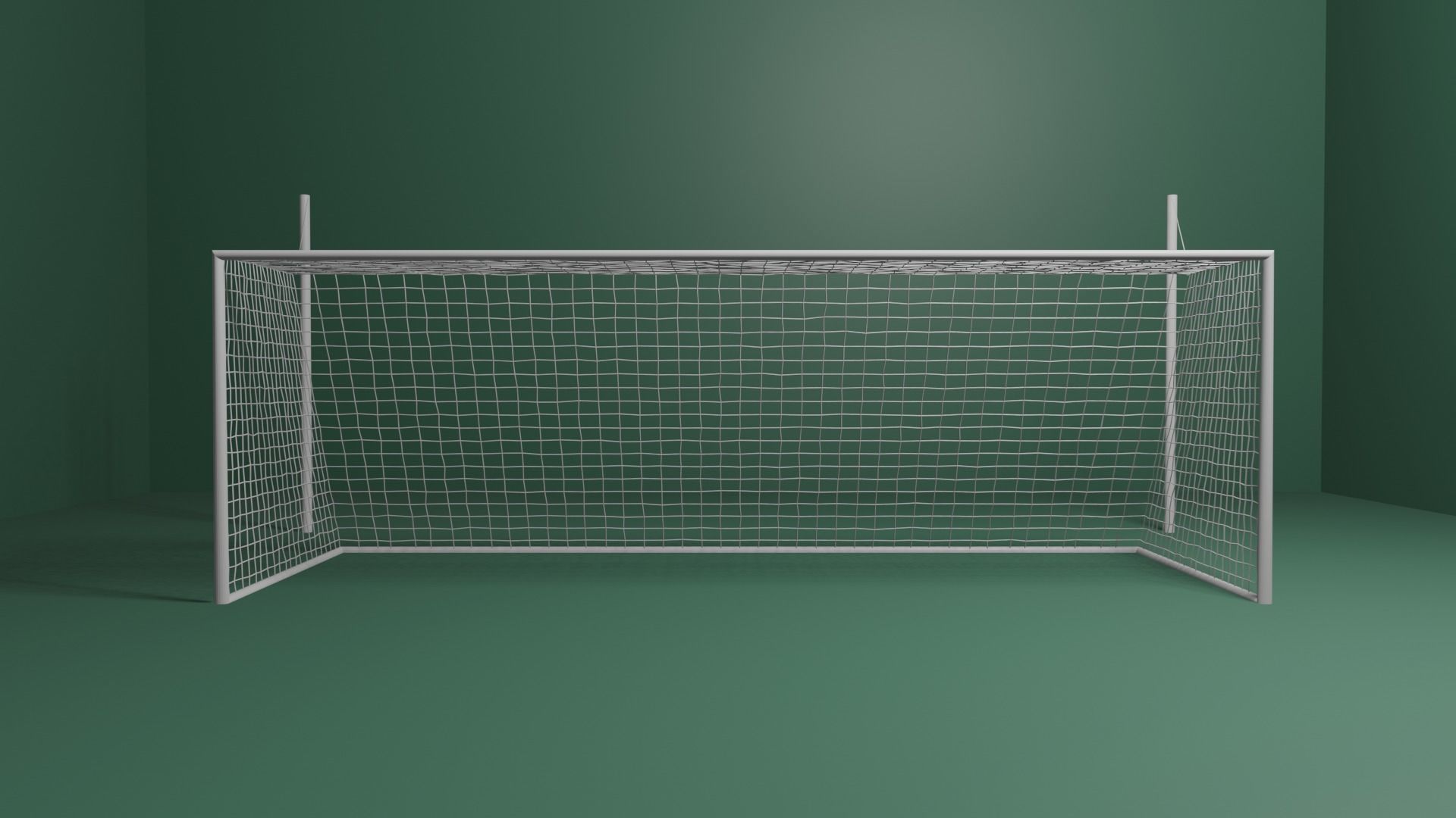 Football Goal with FIFA Dimensions 3D model_2