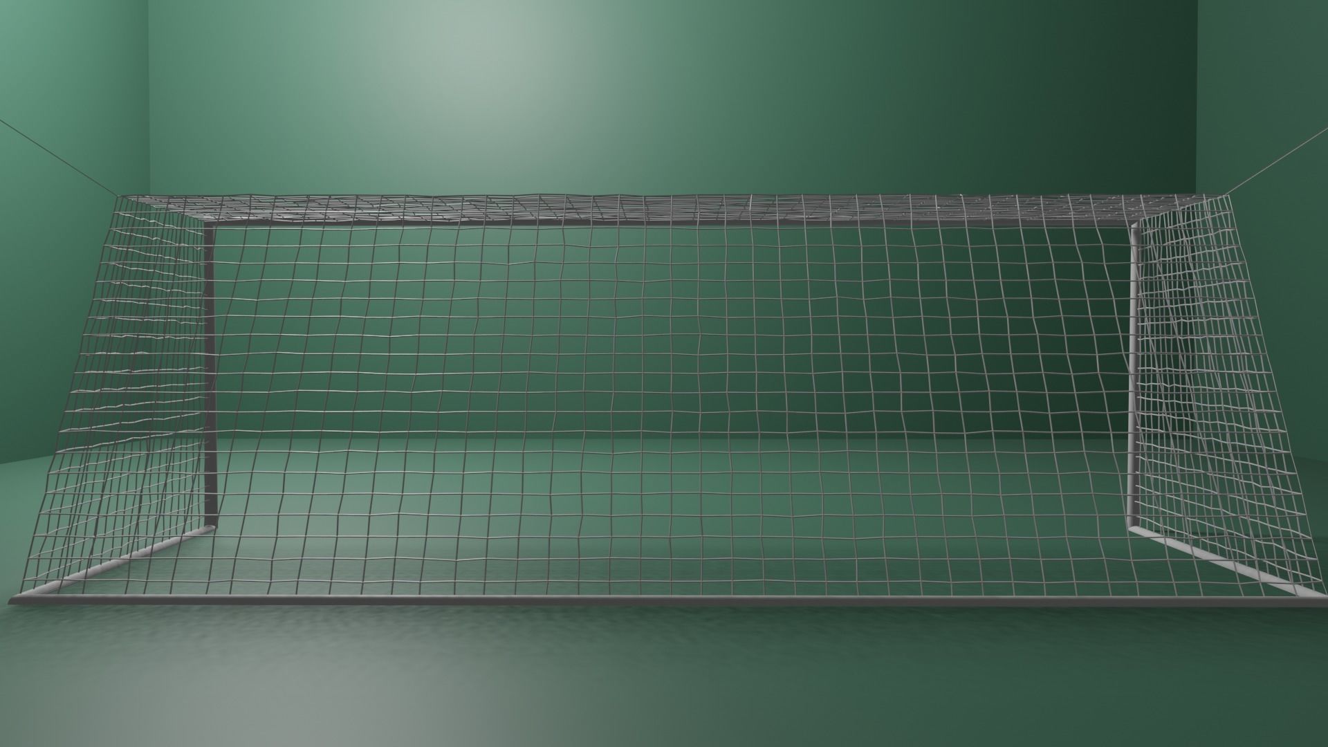 Football Goal with FIFA Dimensions 3D model_3