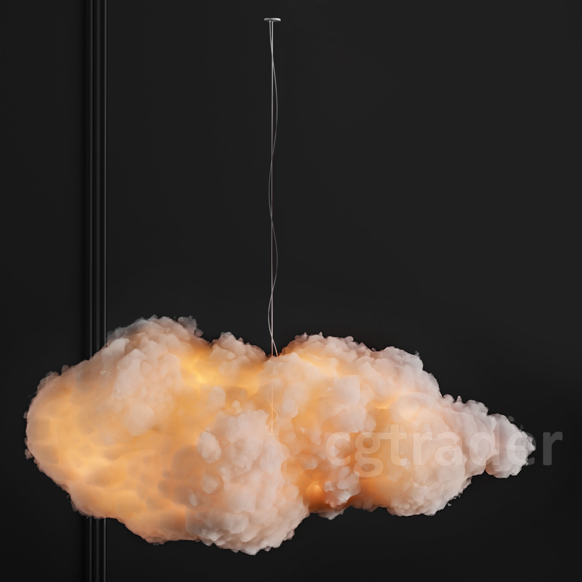 Cotton Clouds Light 3D model_3