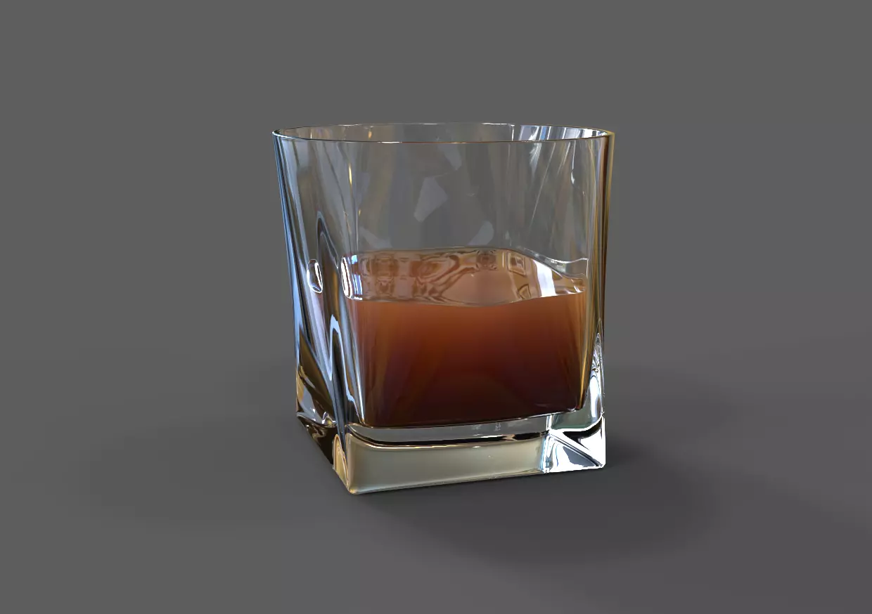 Whiskey Glass 3D model_0