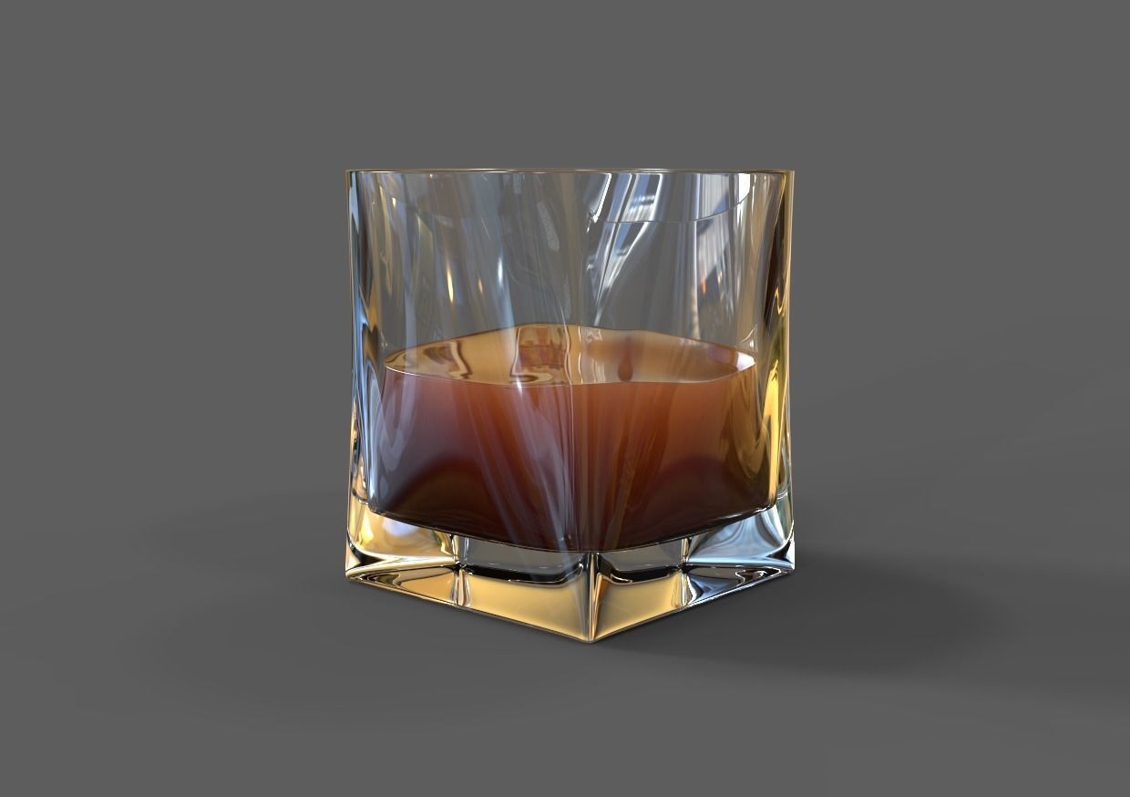 Whiskey Glass 3D model_1