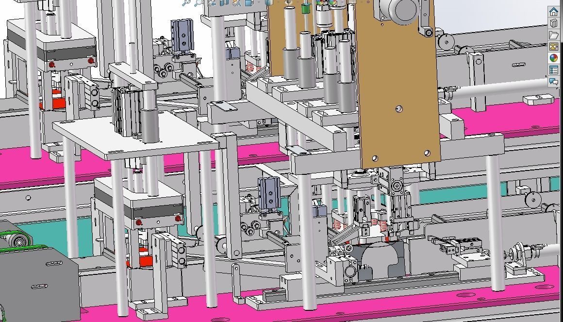 Flat mask one drag two external ear strap machine 3D model_11