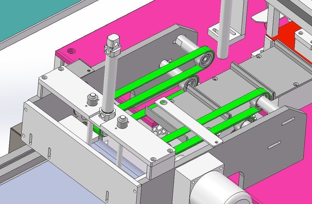 Flat mask one drag two external ear strap machine 3D model_10