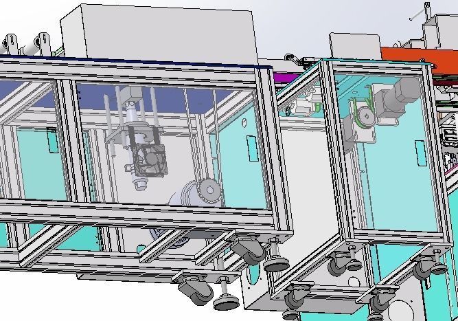 Flat mask one drag two external ear strap machine 3D model_8