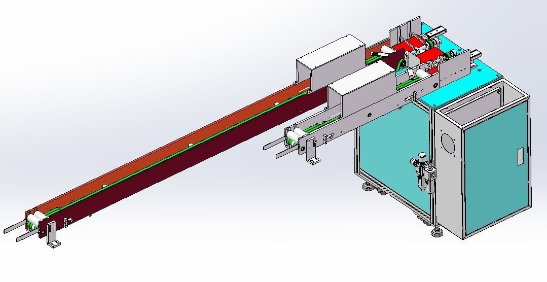 Flat mask one drag two external ear strap machine 3D model_19