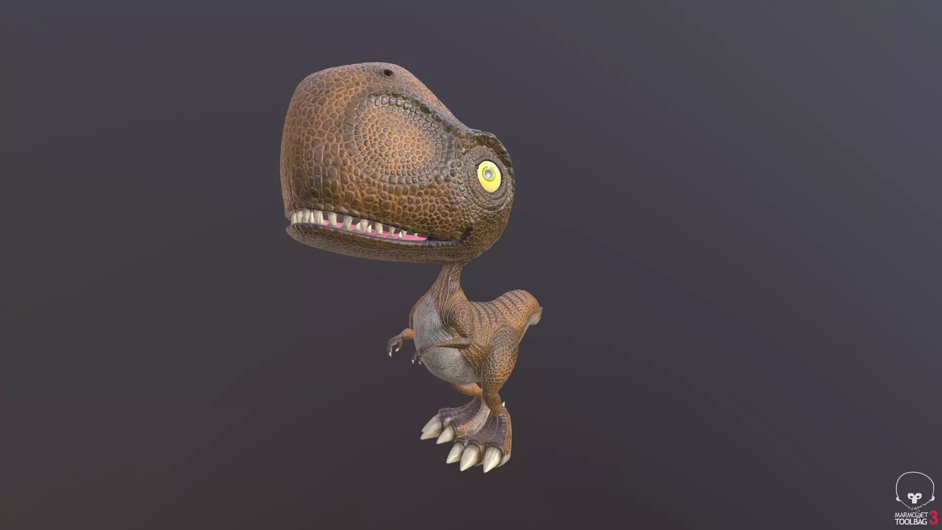Silly Dino 3D model_0