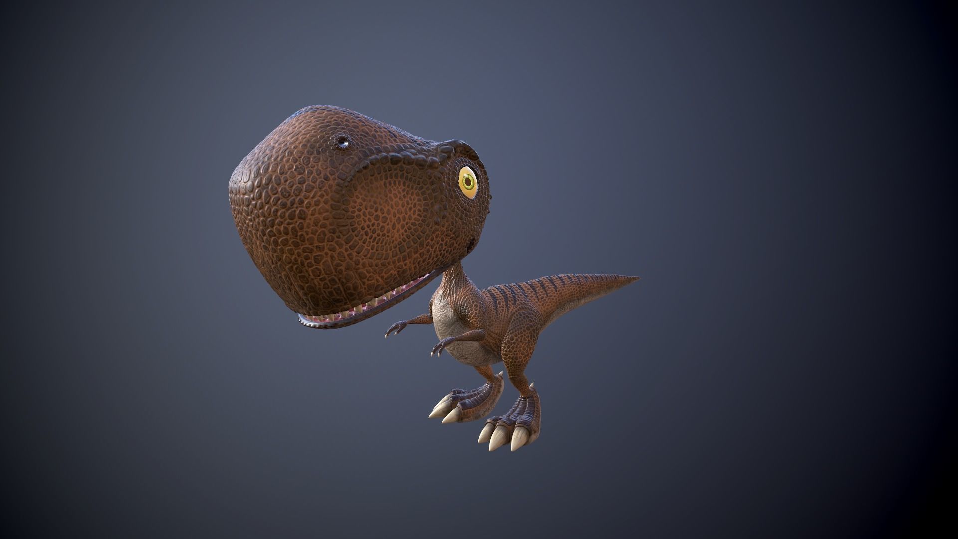 Silly Dino 3D model_6