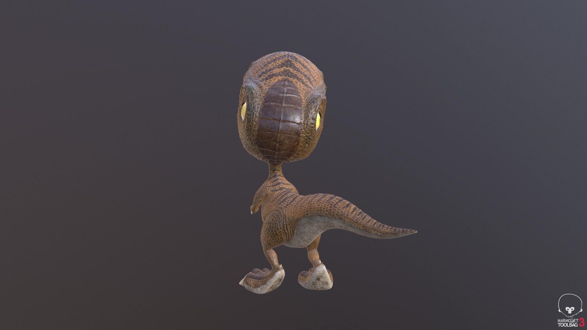 Silly Dino 3D model_3