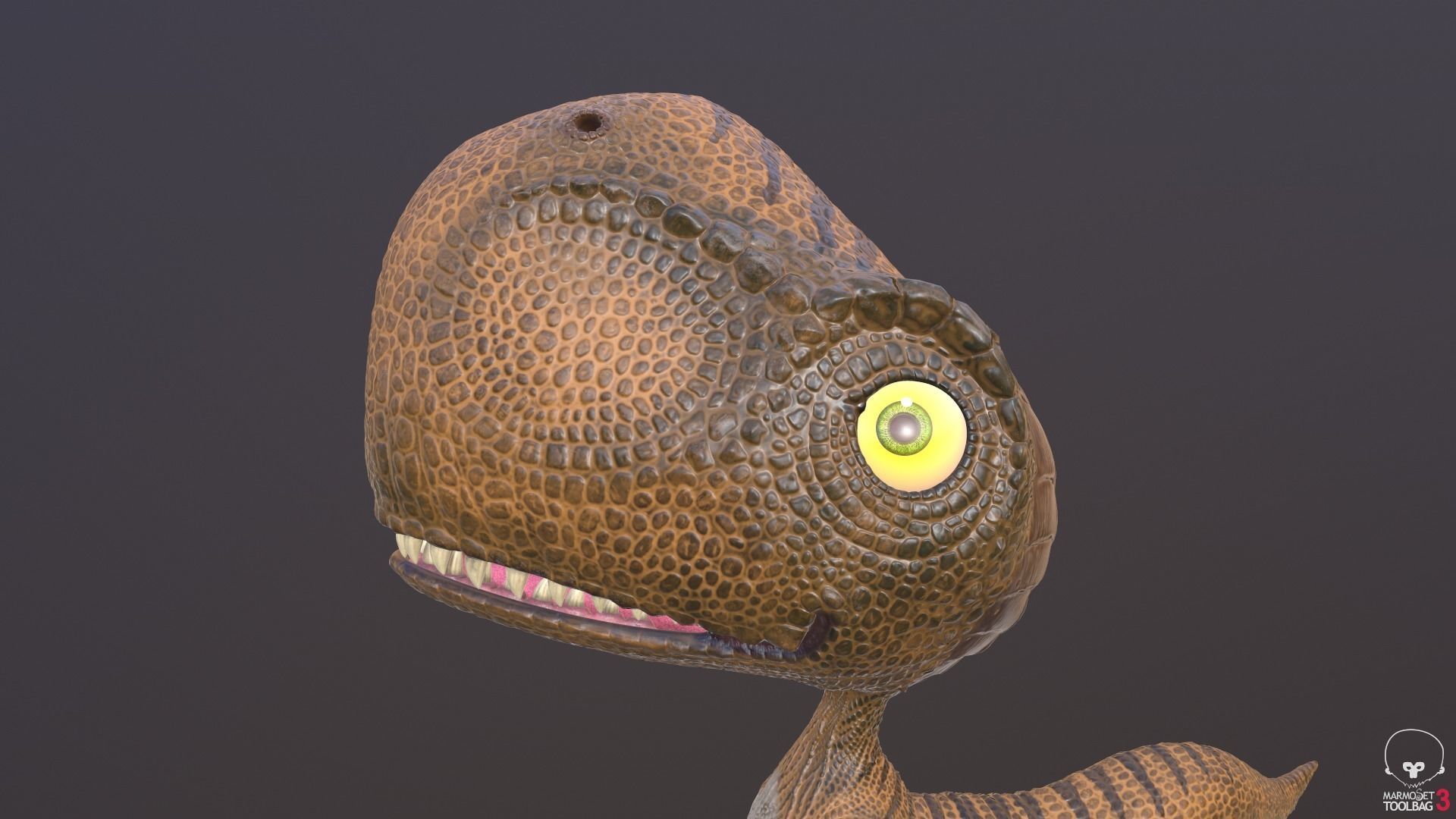 Silly Dino 3D model_4
