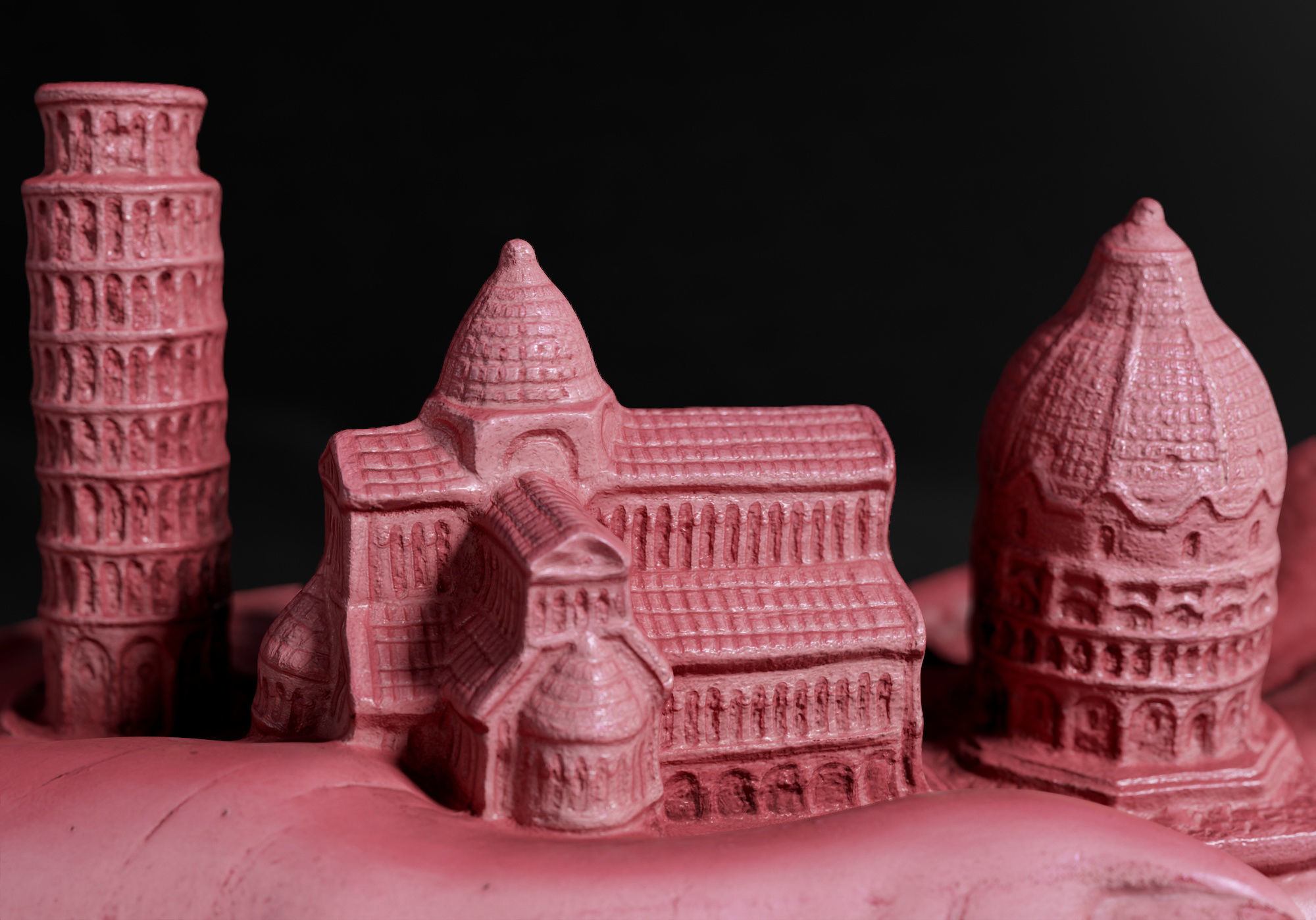 Decoration - Kitsch Di Pisa  Statue 01 - Low-poly 3D model_33