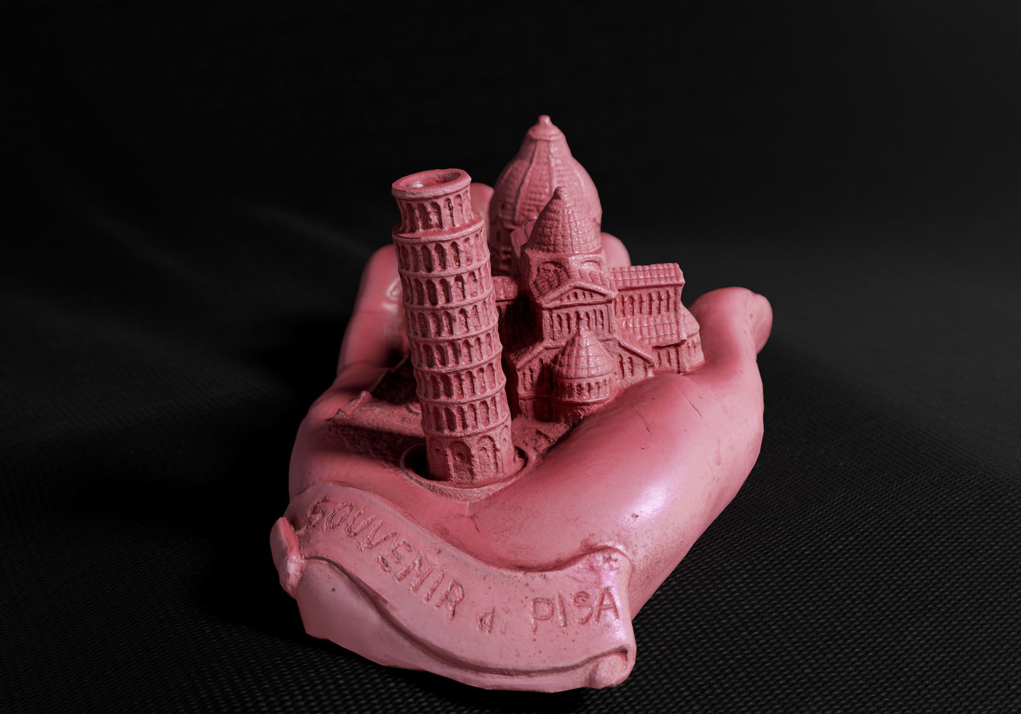 Decoration - Kitsch Di Pisa  Statue 01 - Low-poly 3D model_18