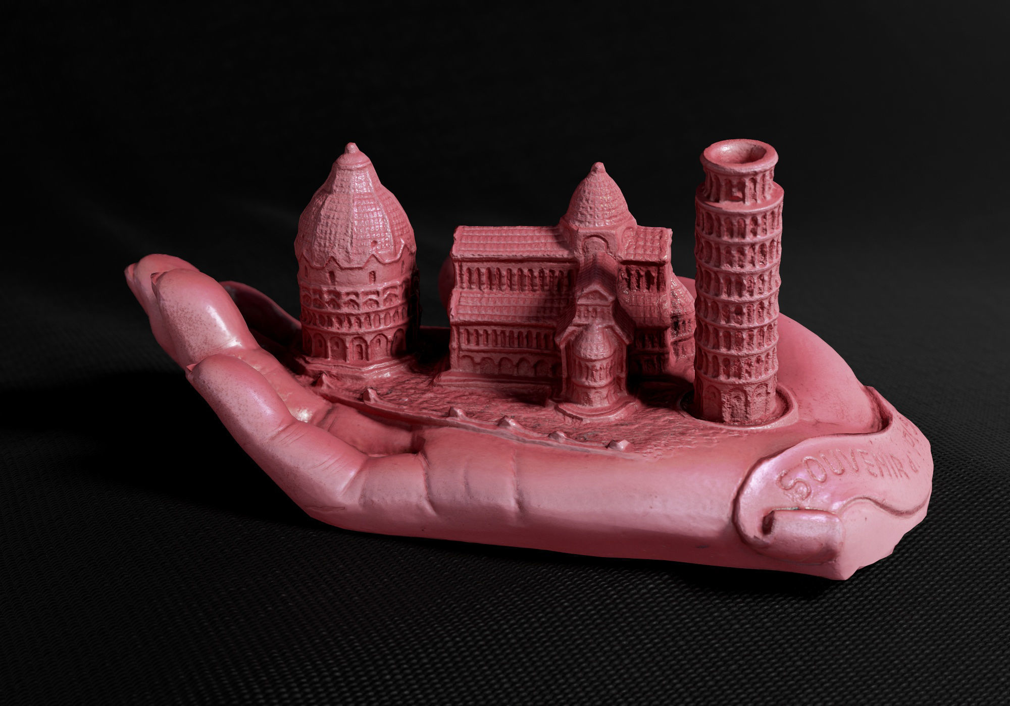 Decoration - Kitsch Di Pisa  Statue 01 - Low-poly 3D model_3