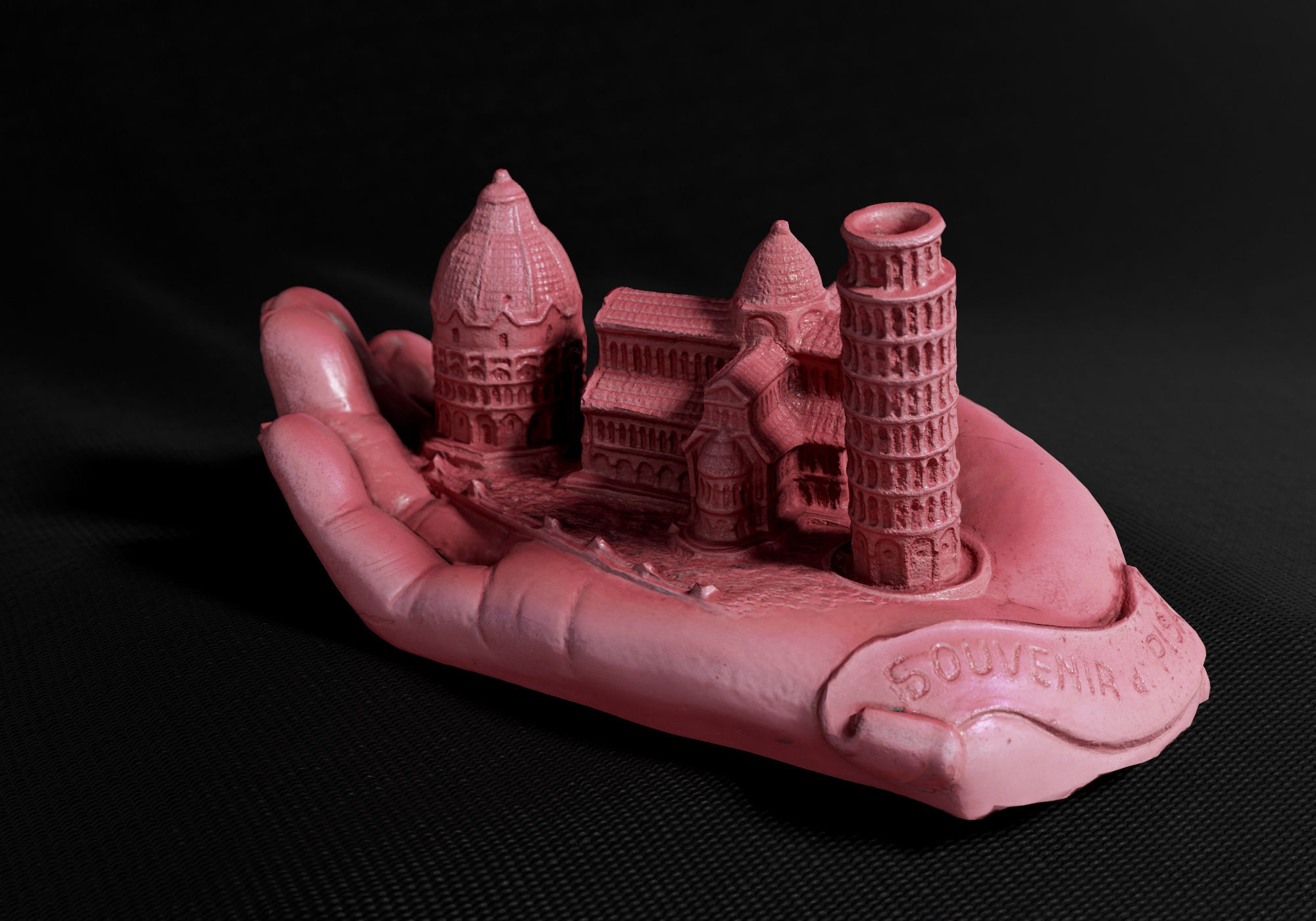 Decoration - Kitsch Di Pisa  Statue 01 - Low-poly 3D model_2