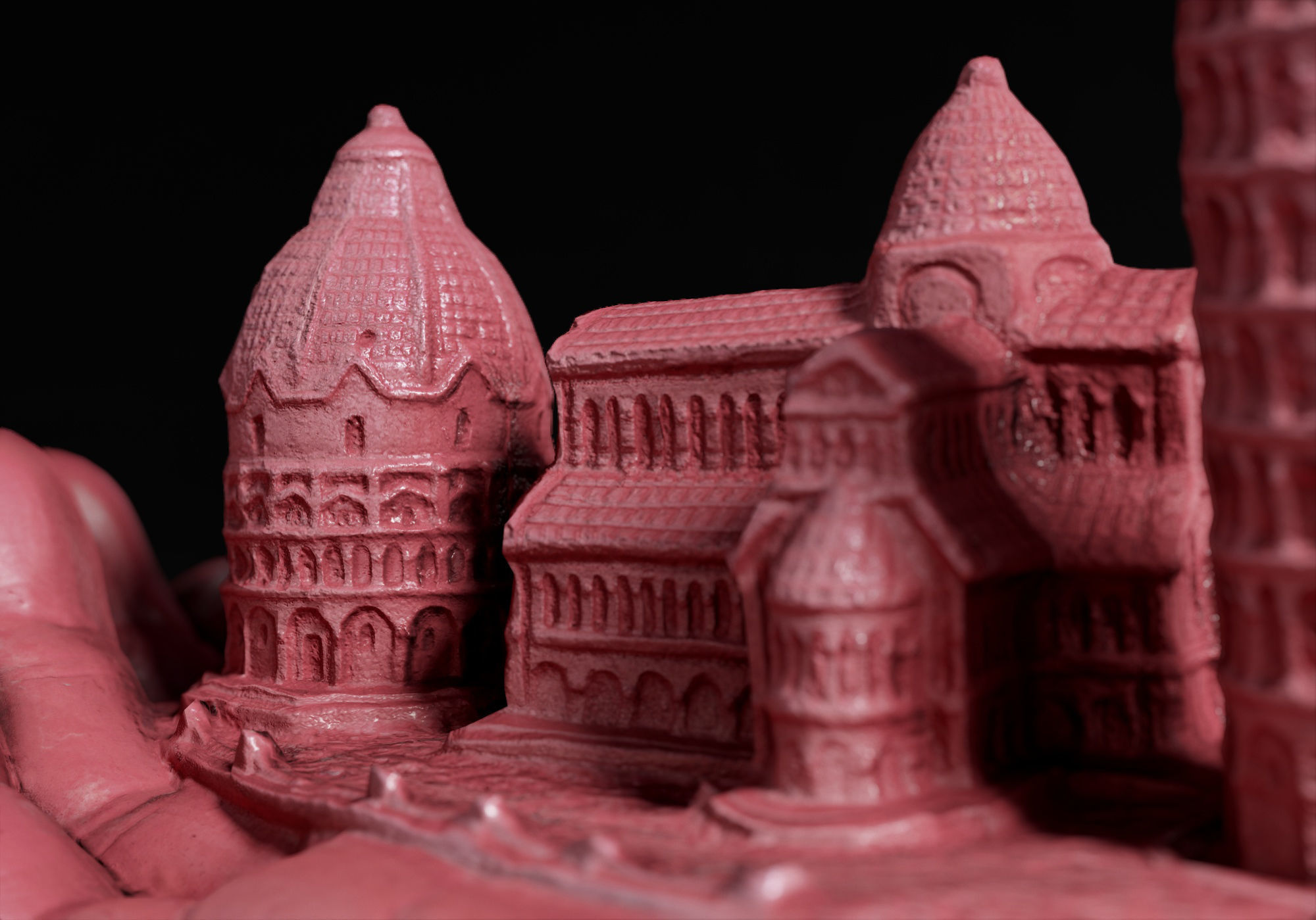 Decoration - Kitsch Di Pisa  Statue 01 - Low-poly 3D model_23