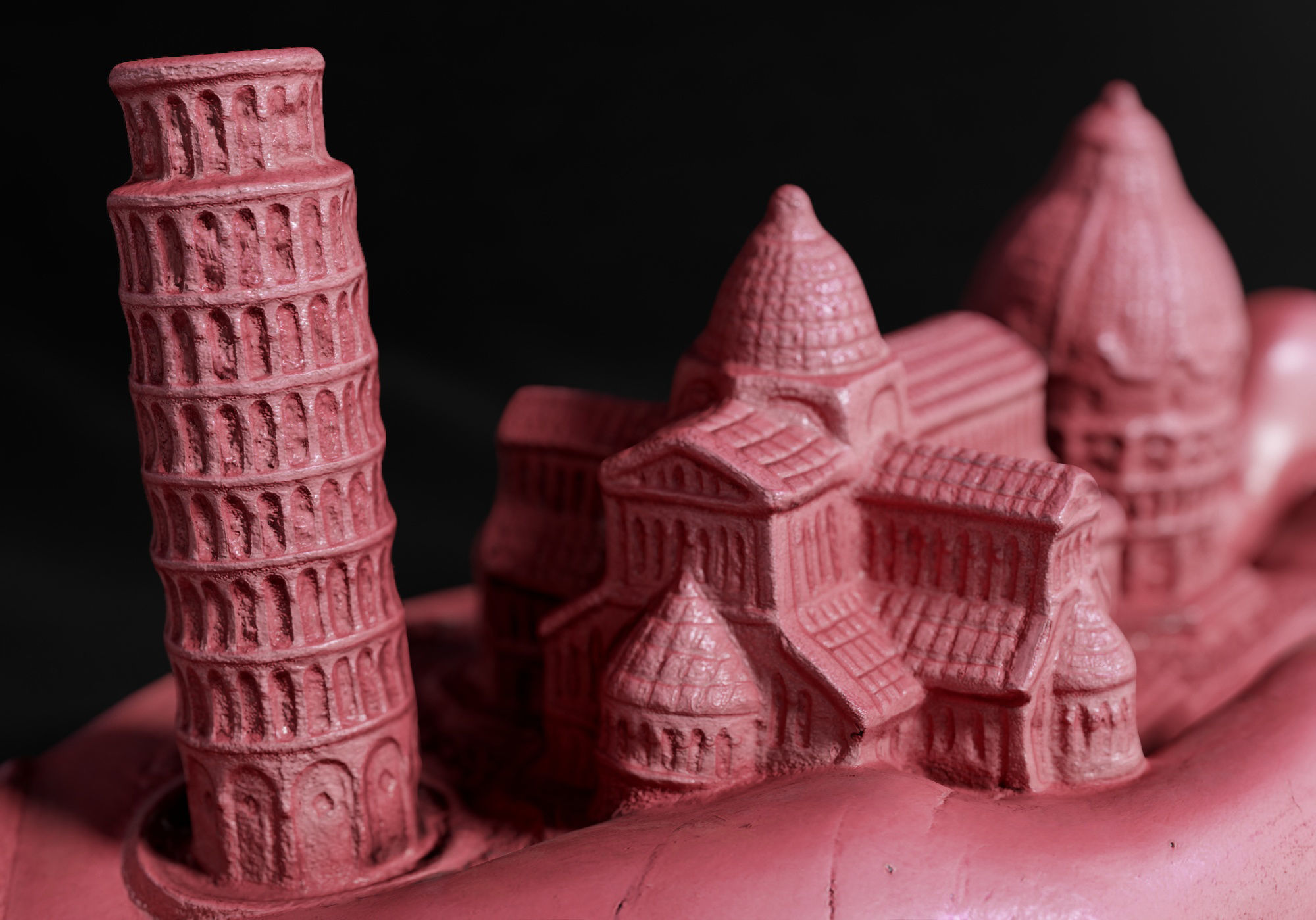 Decoration - Kitsch Di Pisa  Statue 01 - Low-poly 3D model_35