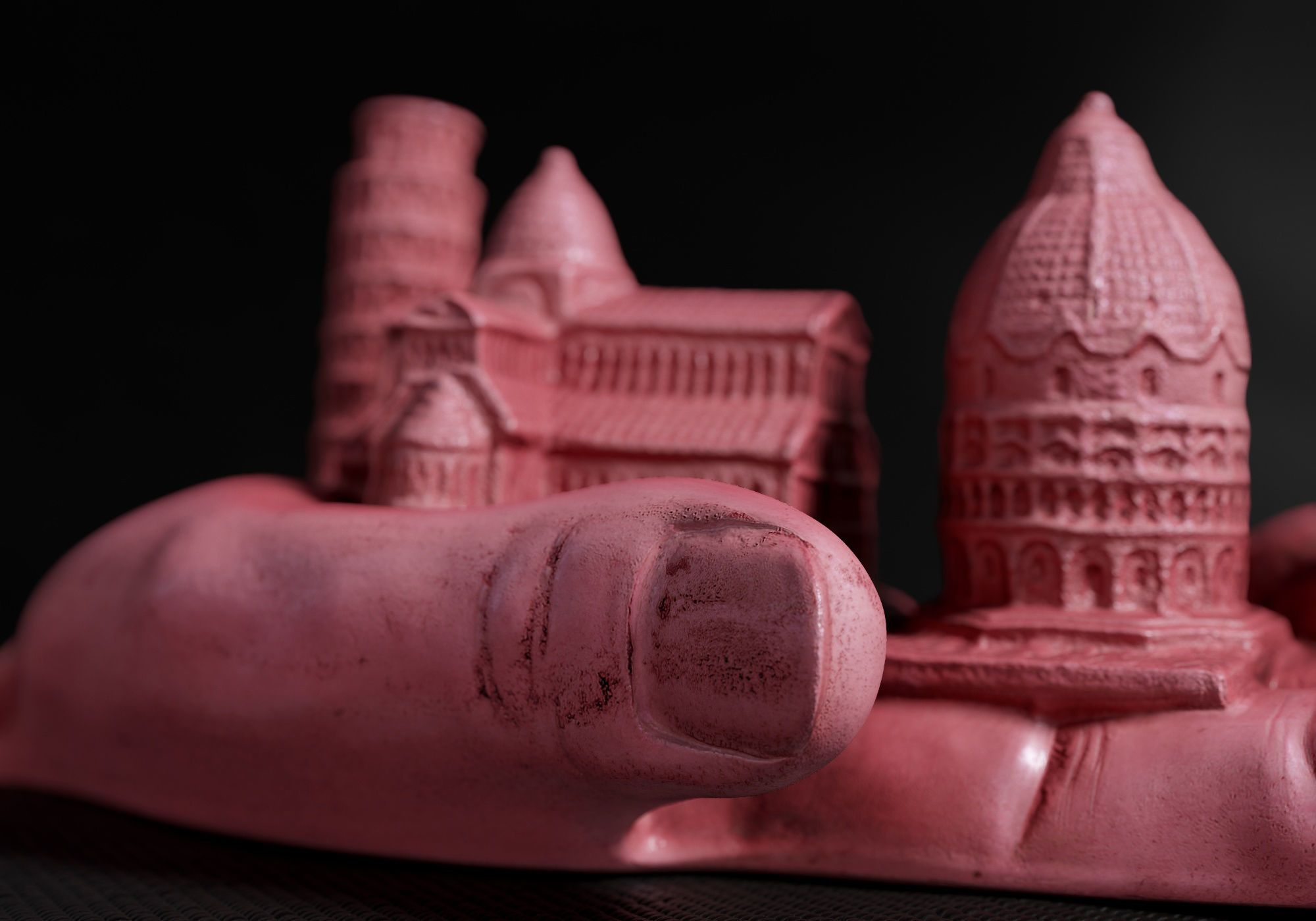 Decoration - Kitsch Di Pisa  Statue 01 - Low-poly 3D model_31