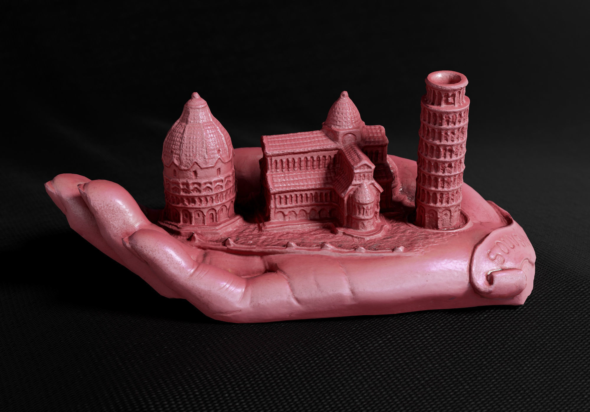 Decoration - Kitsch Di Pisa  Statue 01 - Low-poly 3D model_4