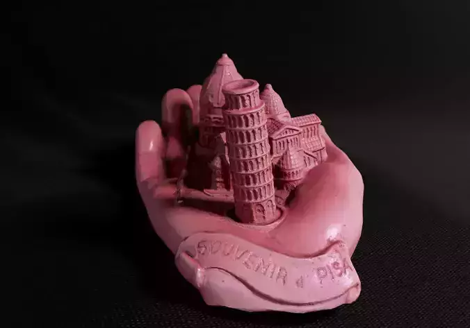 Decoration - Kitsch Di Pisa  Statue 01 - Low-poly 3D model