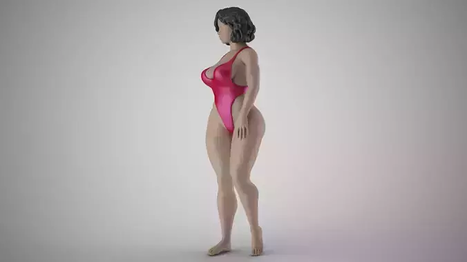 Sand Lover Girl 3D print model