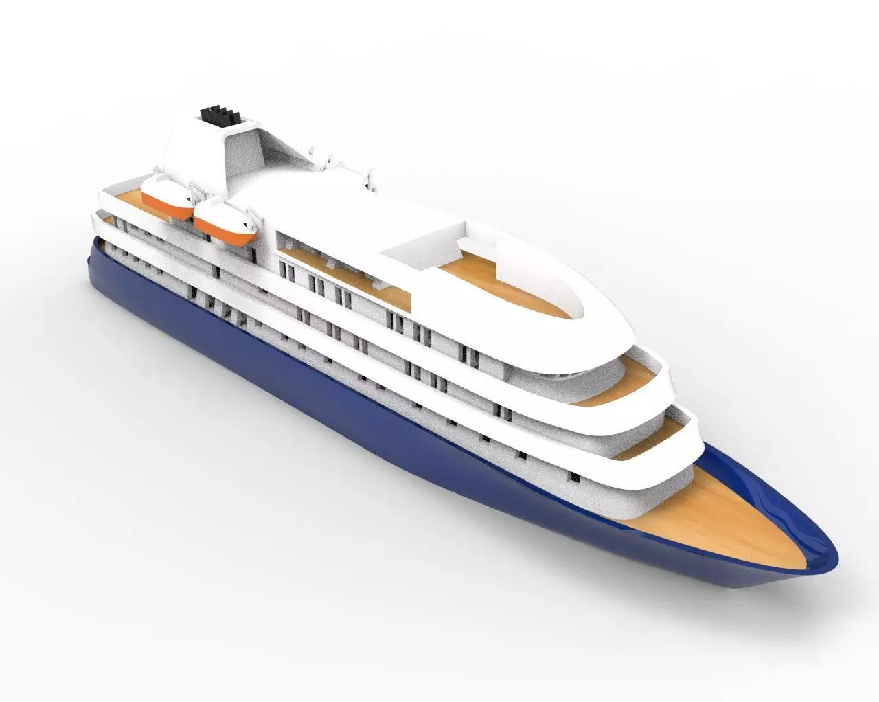 Island Sky Cruise Ship 3D print model_0