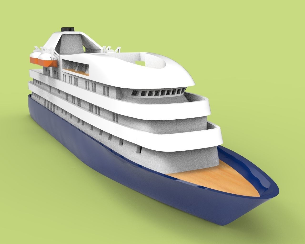 Island Sky Cruise Ship 3D print model_6