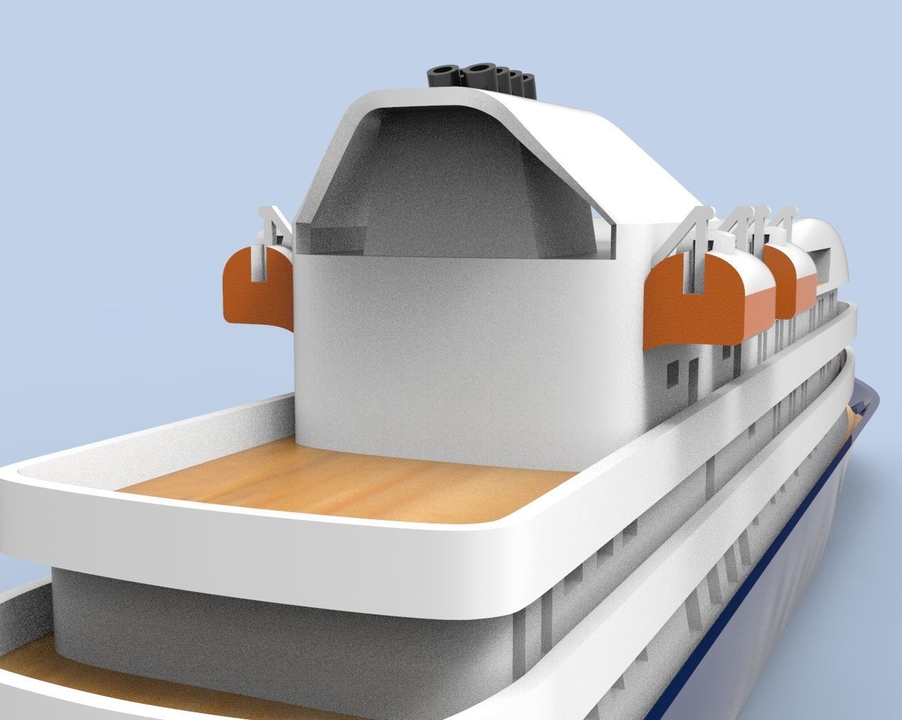 Island Sky Cruise Ship 3D print model_22