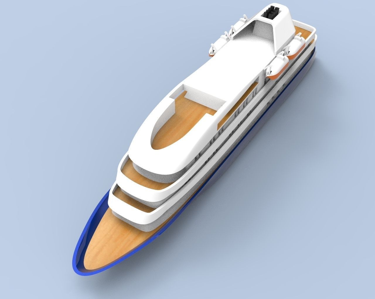 Island Sky Cruise Ship 3D print model_14