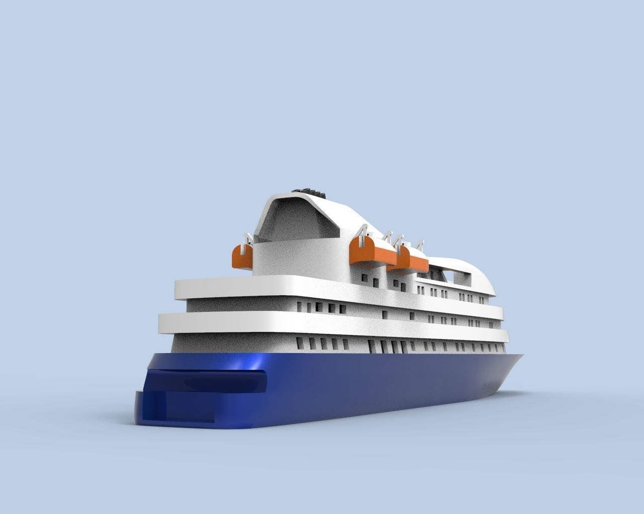 Island Sky Cruise Ship 3D print model_21