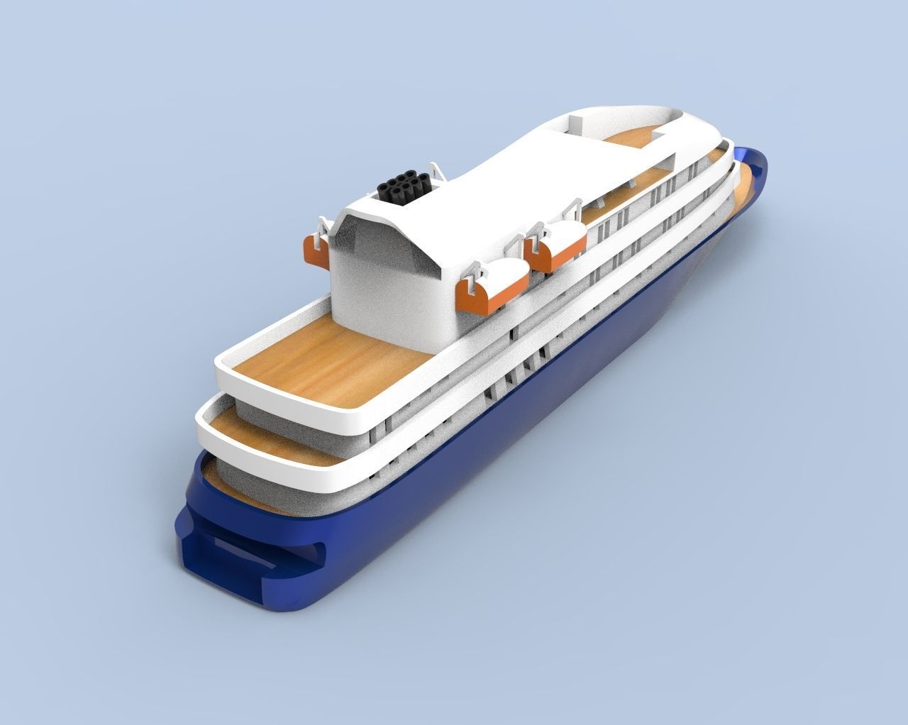 Island Sky Cruise Ship 3D print model_20
