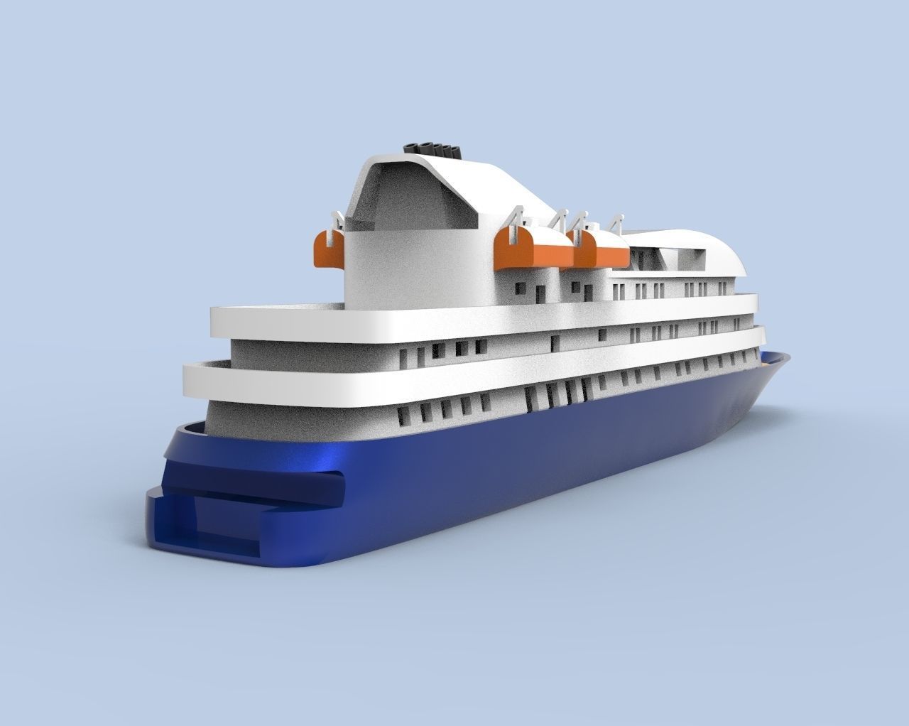 Island Sky Cruise Ship 3D print model_25