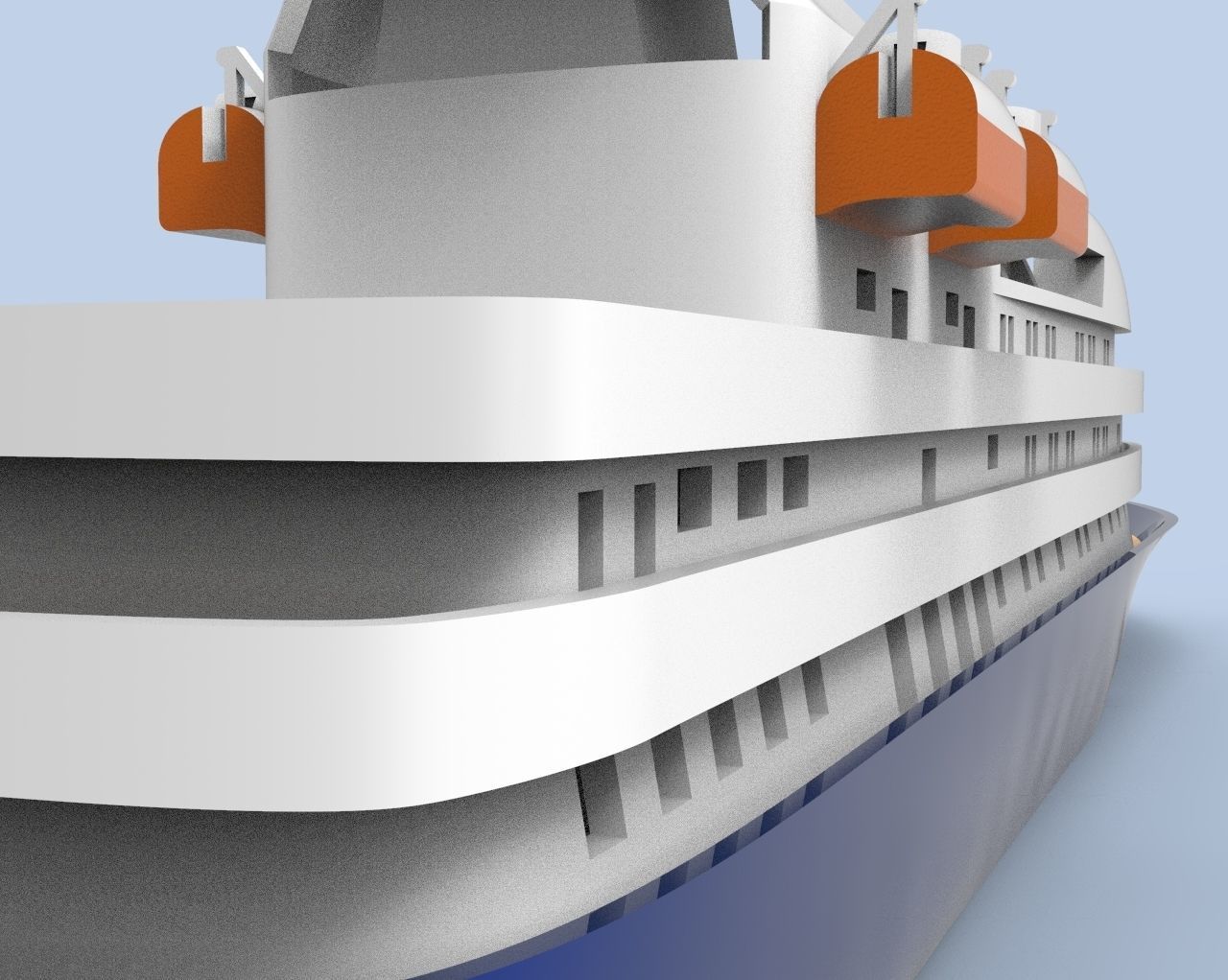 Island Sky Cruise Ship 3D print model_23