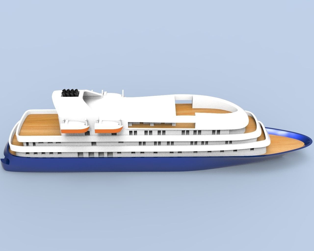 Island Sky Cruise Ship 3D print model_18