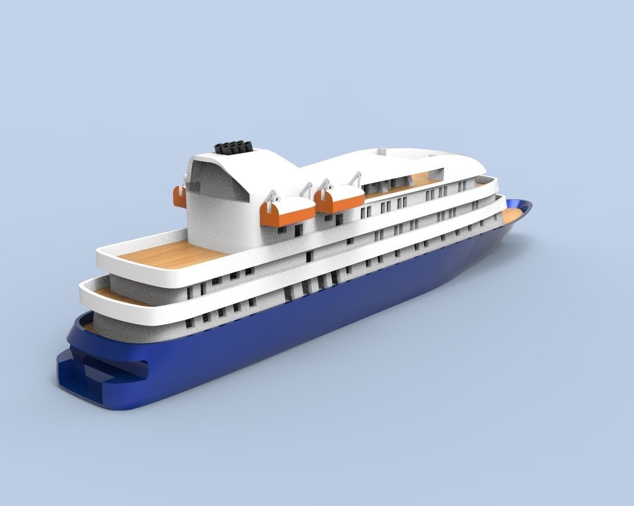 Island Sky Cruise Ship 3D print model_29