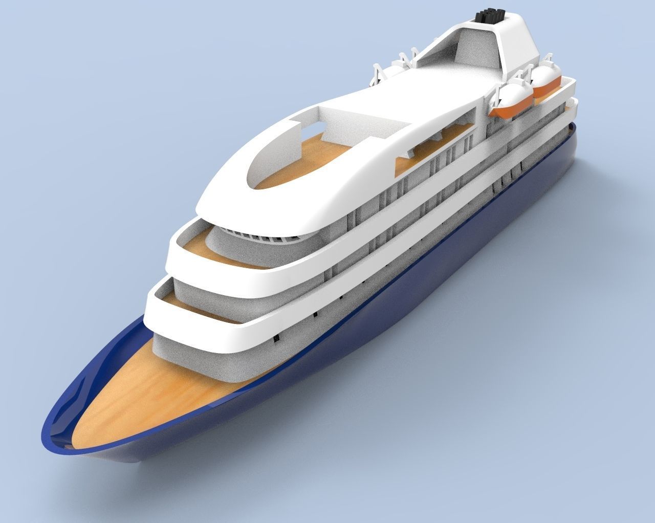 Island Sky Cruise Ship 3D print model_13