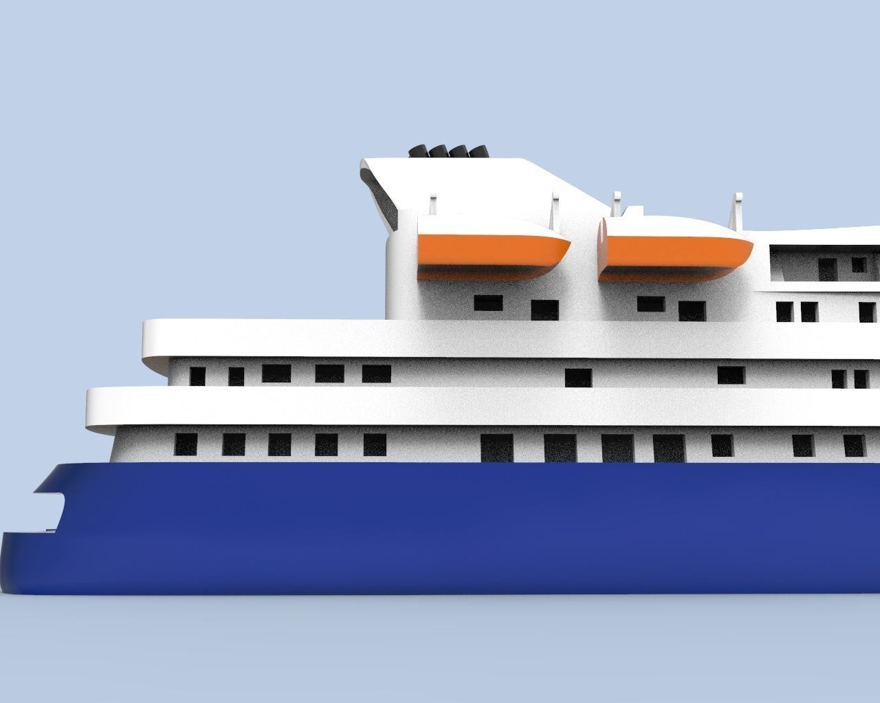 Island Sky Cruise Ship 3D print model_16