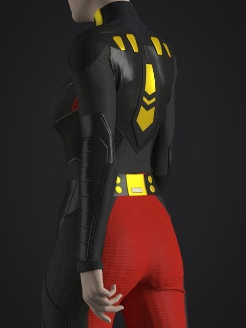 Sci-Fi Future Suit - 38 Marvelous Designer and Clo3D 3D model_2