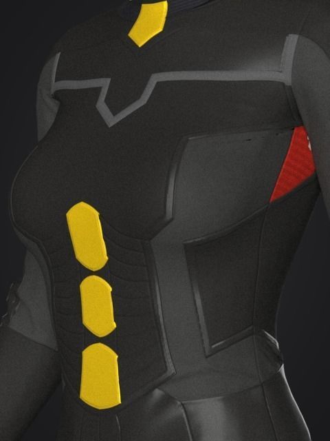 Sci-Fi Future Suit - 38 Marvelous Designer and Clo3D 3D model_1