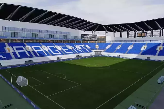 Ghelamco Arena Arteveldestadion Ghent Belgium Low-poly 3D model